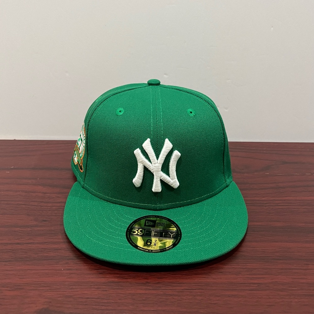 New Era, 59Fifty Fitted Hat, New York Yankees, Green, Orange & White